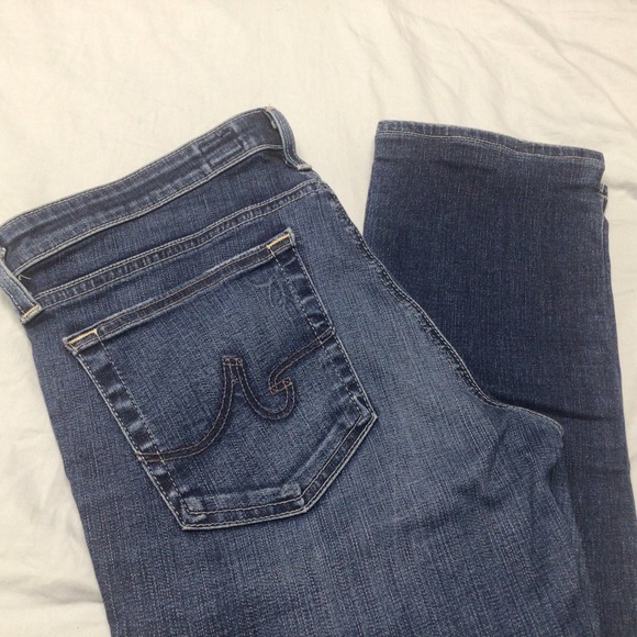 AG AUBREY SKINNY STRAIGHT LOW-RISE JEANS SIZE W30/L32 - Picture 6 of 11